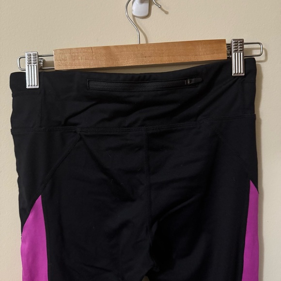Nike Dri Fit Womens Black Purple Leggings Size Small Athleisure Gym Running - Picture 6 of 6